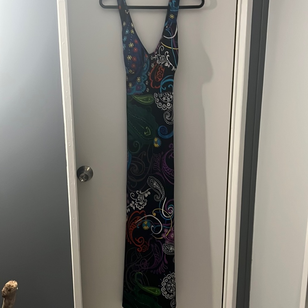Beautiful black print sundress size m